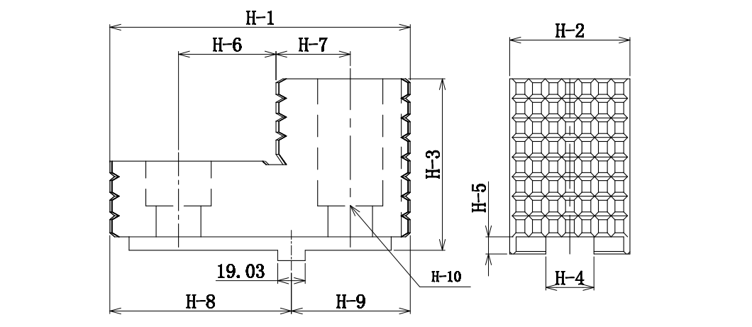 HJ-40(50) AND HJ-63(79) BIG SIZE HARD JAWS FOR HYDRAULIC POWER CHUCK 0