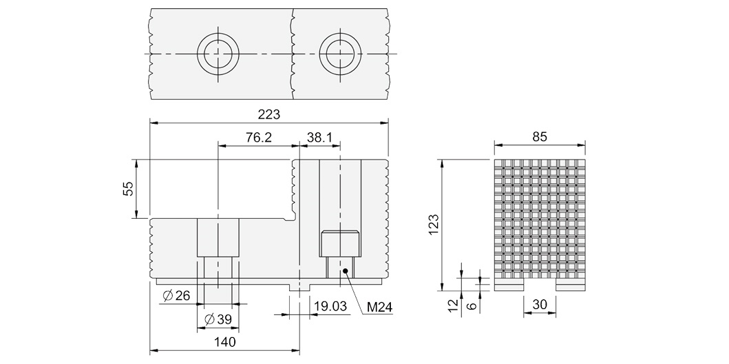 HJ40-1 Hard jaw for hydraulic power chuck 0