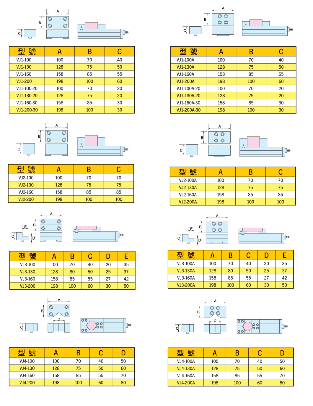 Special jaw plates for VSP VCP type vise 0