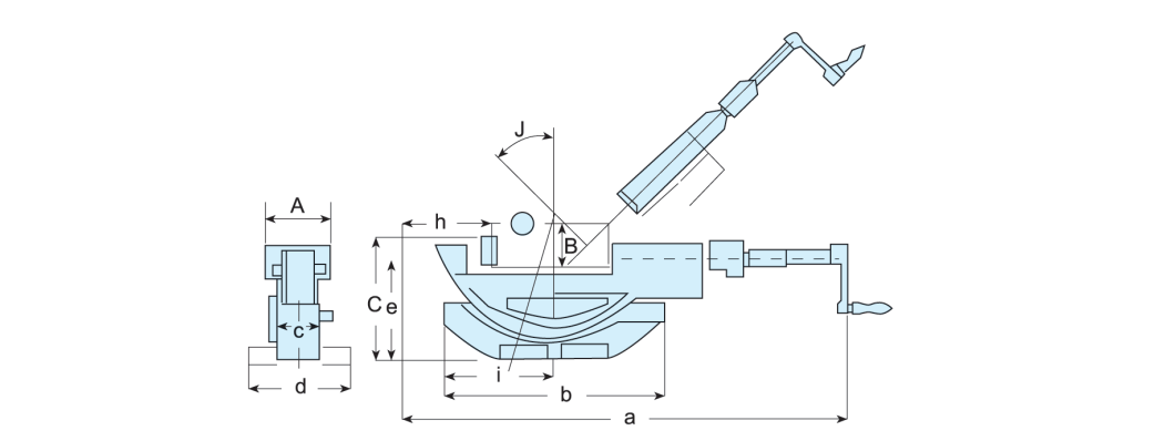 HN Hydraulic pressure tilting precision vice 1