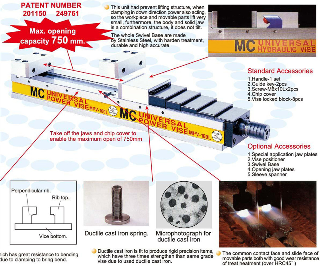 MPV-L MPV-LS Super long universal powerful type precision vice 2