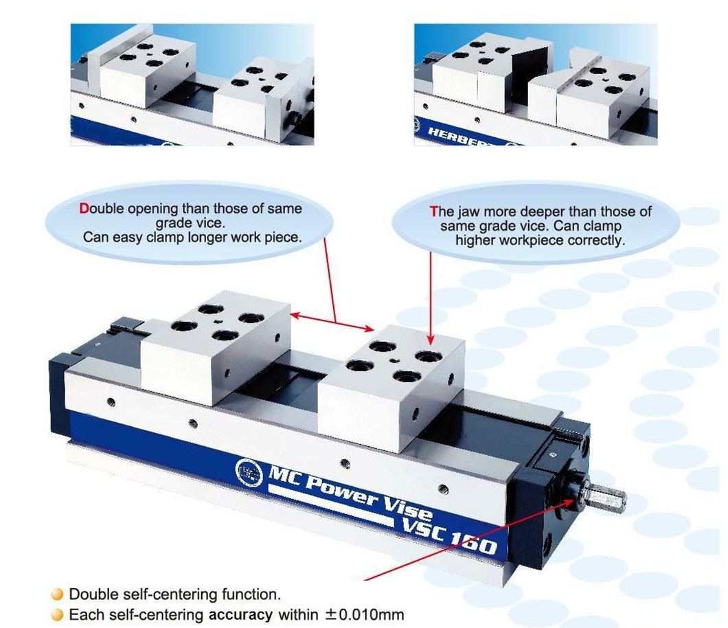 VSC Double opening self-centering precision vice 0