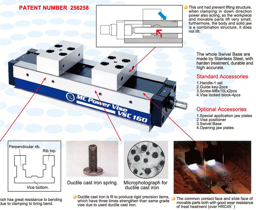 VSC Double opening self-centering precision vice 2